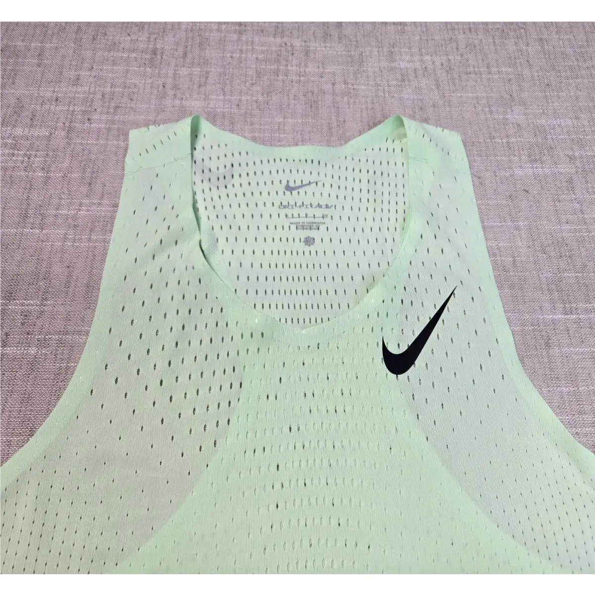 Nike clothing - Nike Aeroswift Singlet Dri Fit ADV - Green Black 4