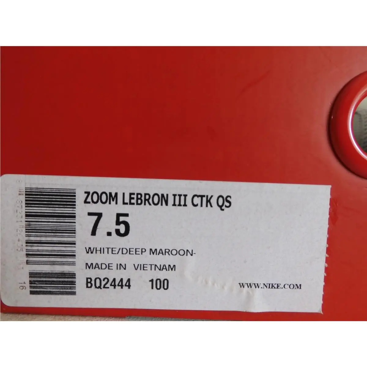 Nike shoes - Nike Zoom LeBron III - Zoom LeBron III - BQ2444-100 - White (UPC: 887231264353) 3