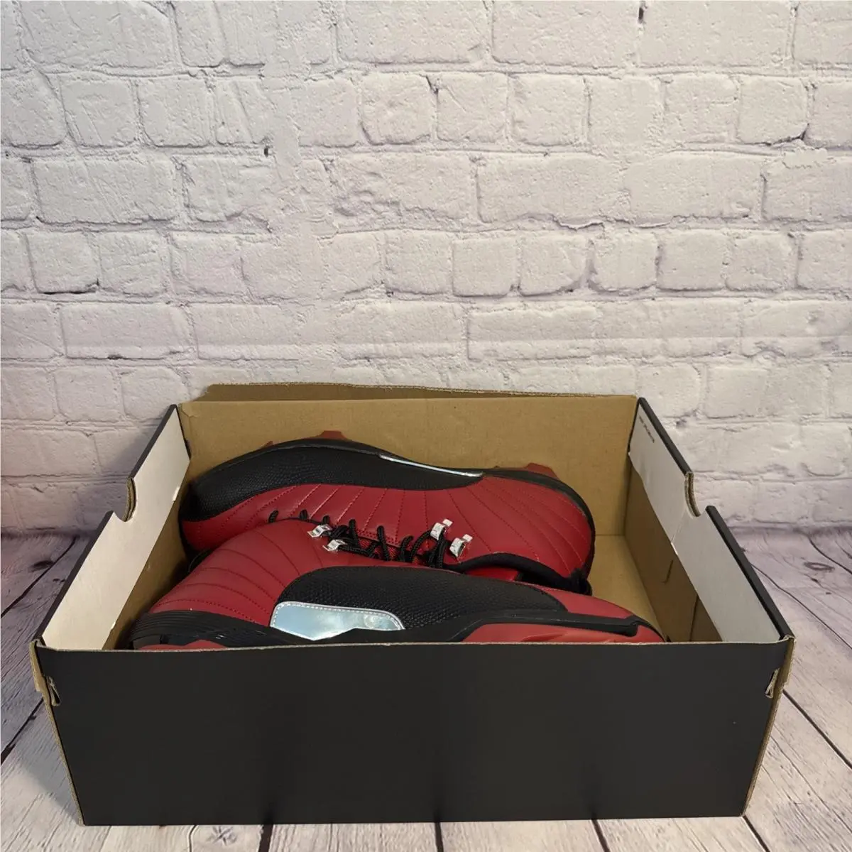 Nike shoes - Air Jordan 12 - Air - FJ6224-601 - Red, Manufacturer: Light Crimson/Metallic Gold-Green Glow (UPC: 0196608290537) 9