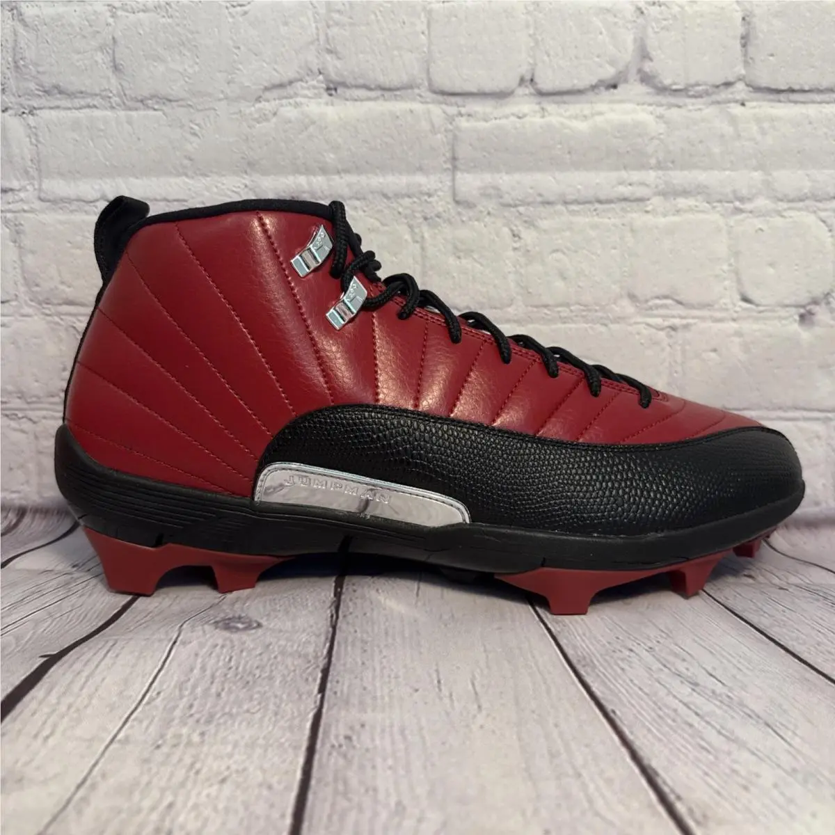 Nike shoes - Air Jordan 12 - Air - FJ6224-601 - Red, Manufacturer: Light Crimson/Metallic Gold-Green Glow (UPC: 0196608290537) 0