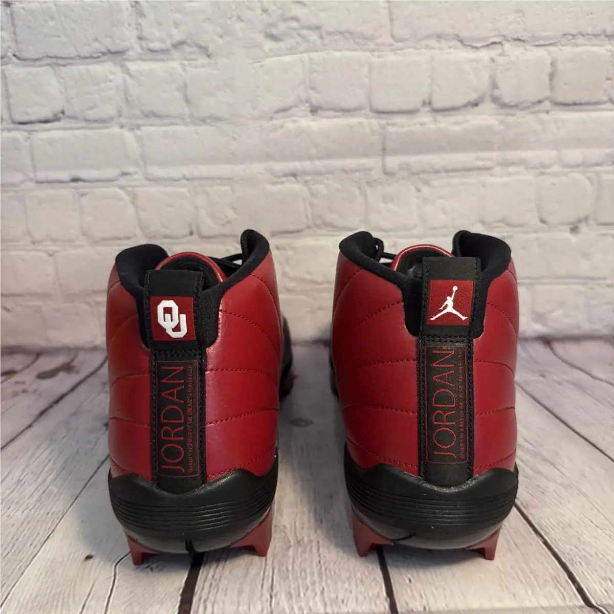 Nike shoes - Air Jordan 12 - Air - FJ6224-601 - Red, Manufacturer: Light Crimson/Metallic Gold-Green Glow (UPC: 0196608290537) 3