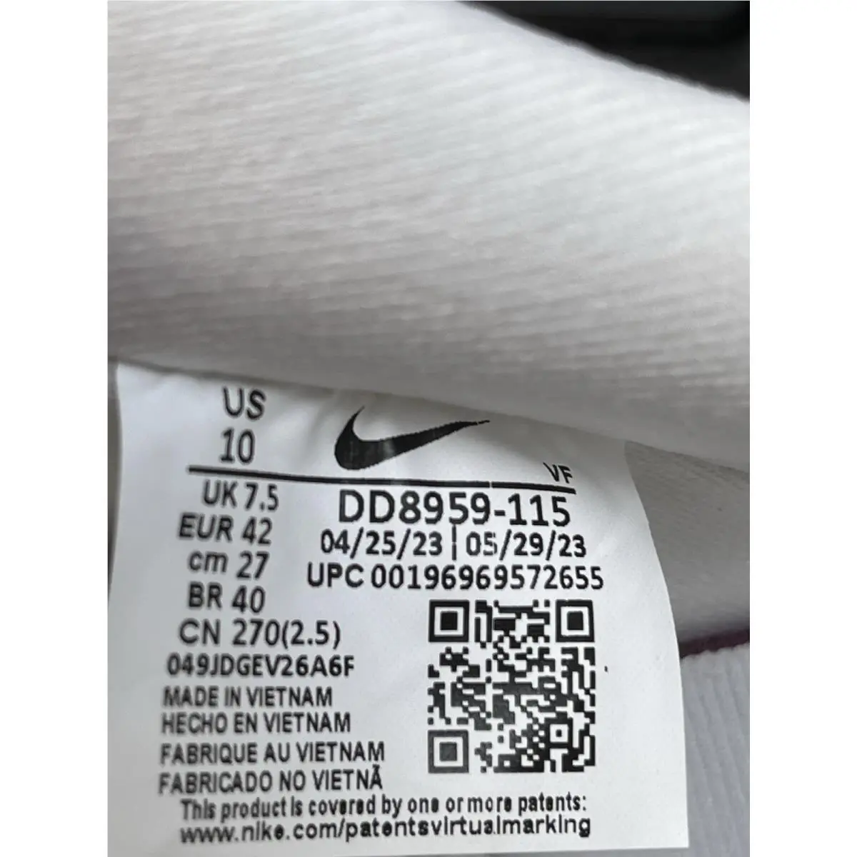 Nike shoes - Nike Air Force 1 `07 - DD8959-115 - White 7