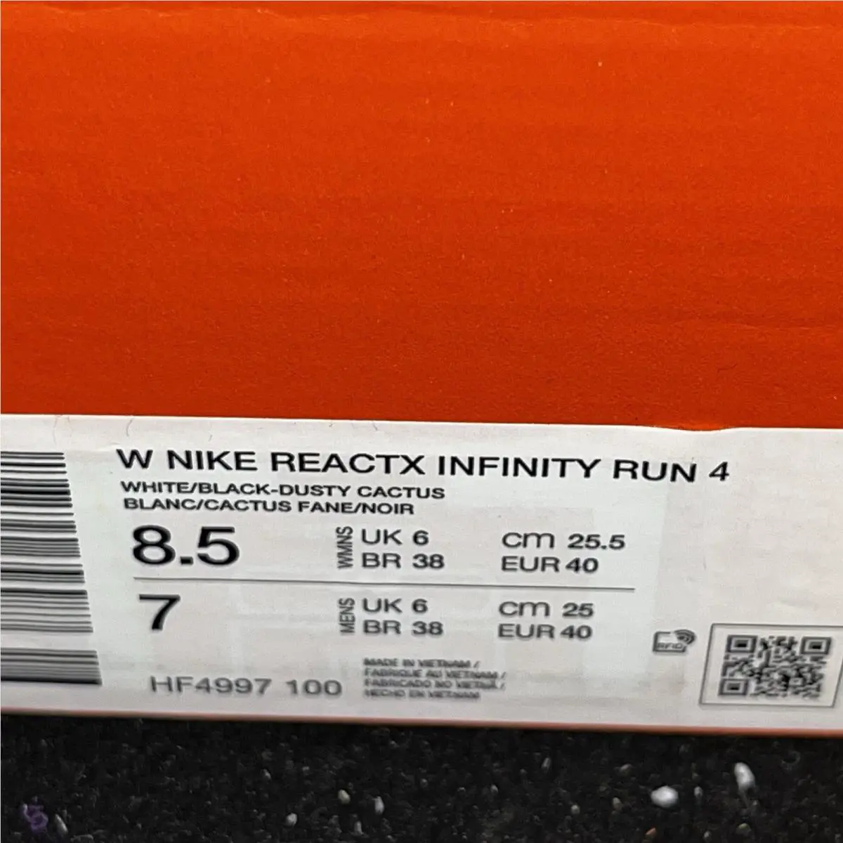 Nike shoes - Nike ReactX Infinity Run 4 - HF4997 100 - White/Black-Dusty Cactus (UPC: 197594655553) 5
