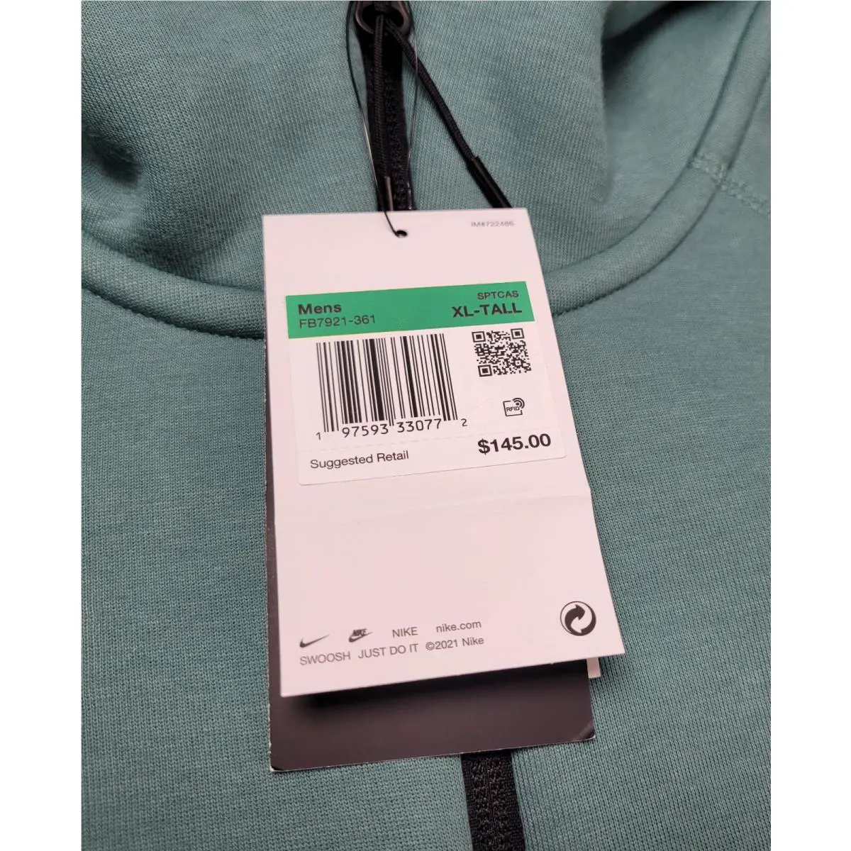Nike clothing - FB7921-361 - FB7921-361 - Green (UPC: 0197593354884) 7