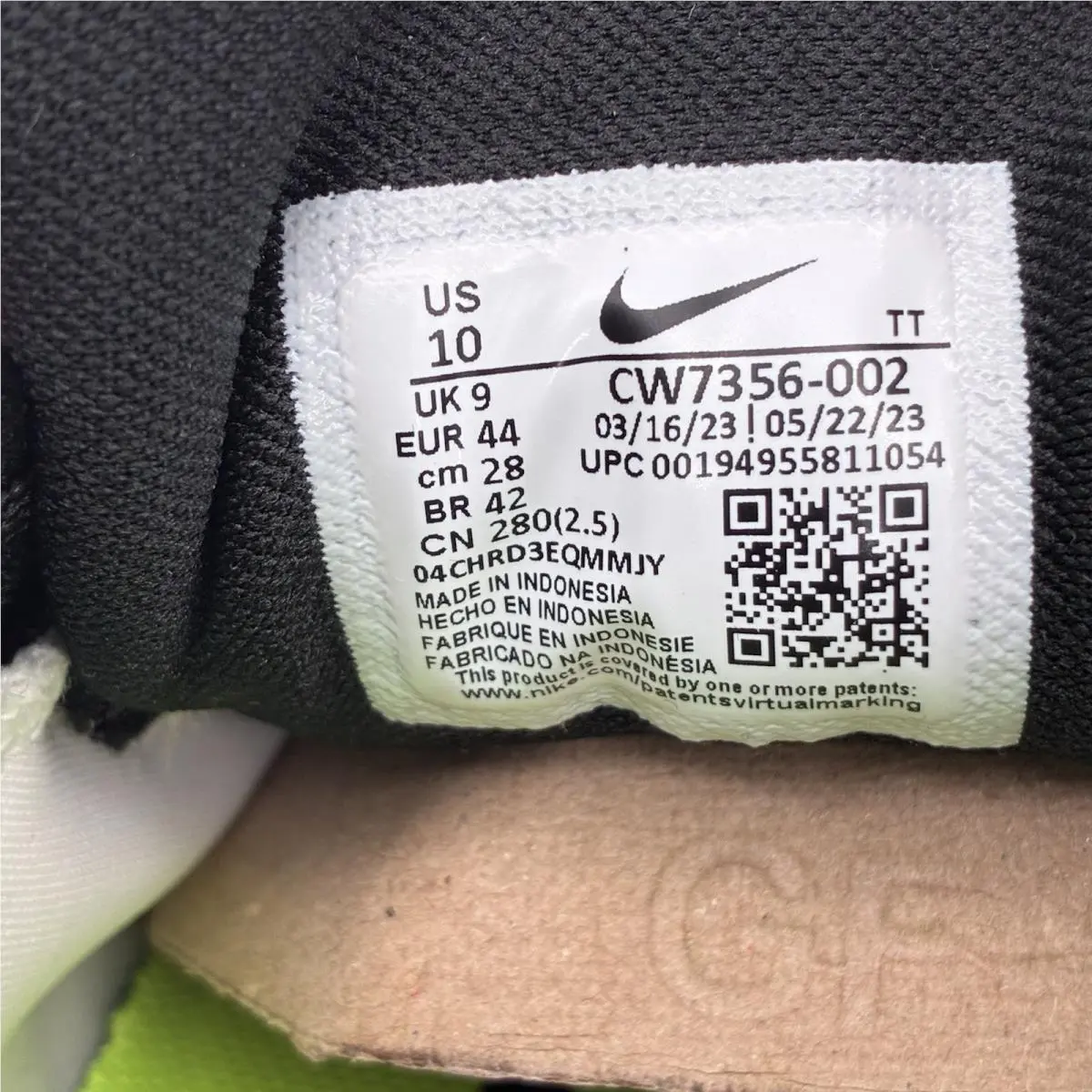 Nike shoes - Nike Air Zoom Pegasus 38 - CW7356-002 - Black (UPC: 0194955811054) 6