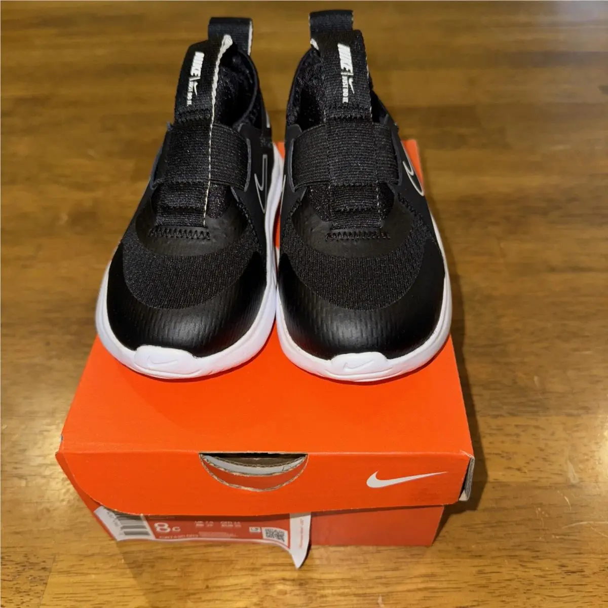 Nike Flex Plus TD Black Toddler`s Shoes Slip On Size 8c CW7430 003