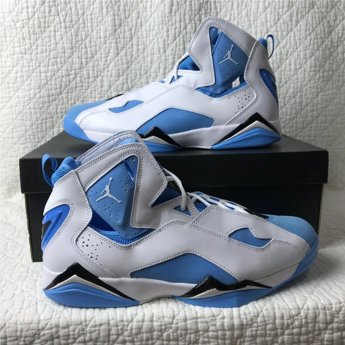 Air Jordan True Flight Unc Shoes Men’s SZ 13 White University Blue 342964-140