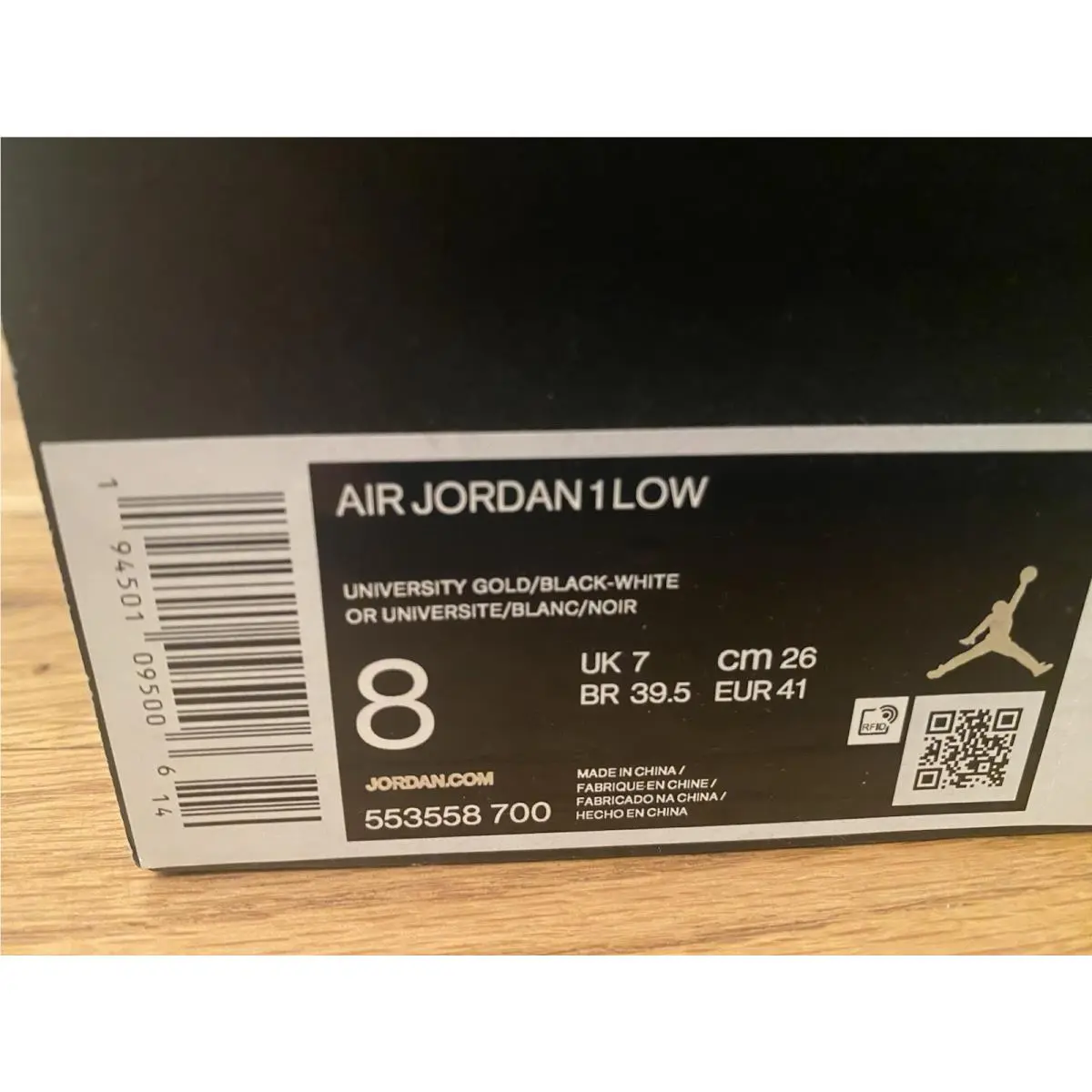 Nike shoes - Air Jordan 1 - Air - 553558-700 - Gold/Black 14