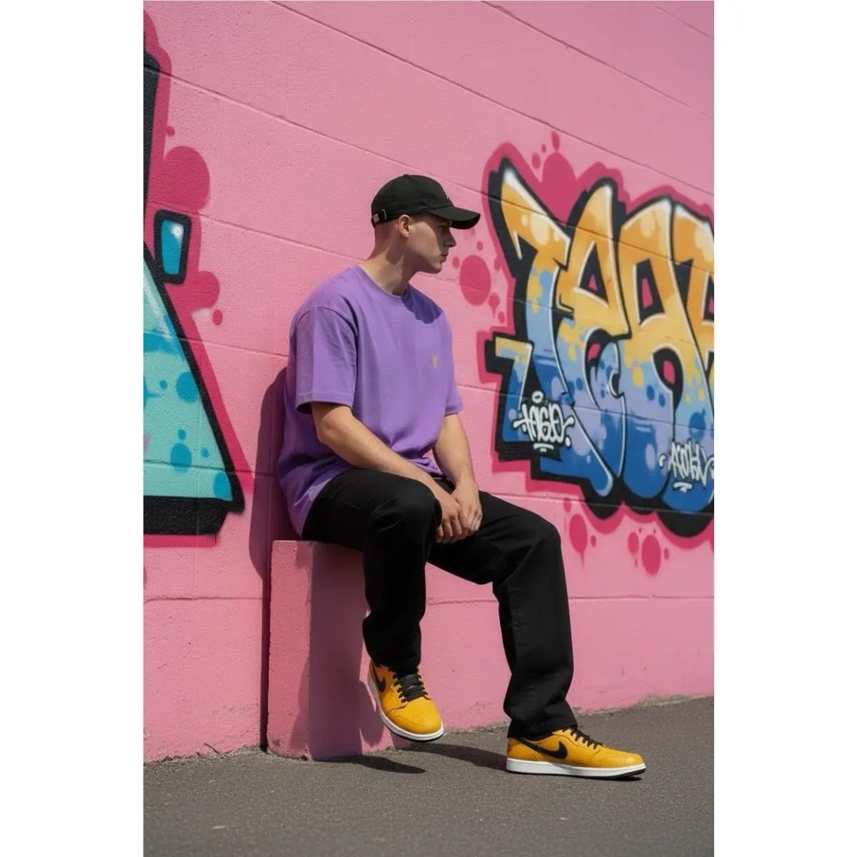 Nike shoes - Air Jordan 1 - Air - 553558-700 - Gold/Black 1