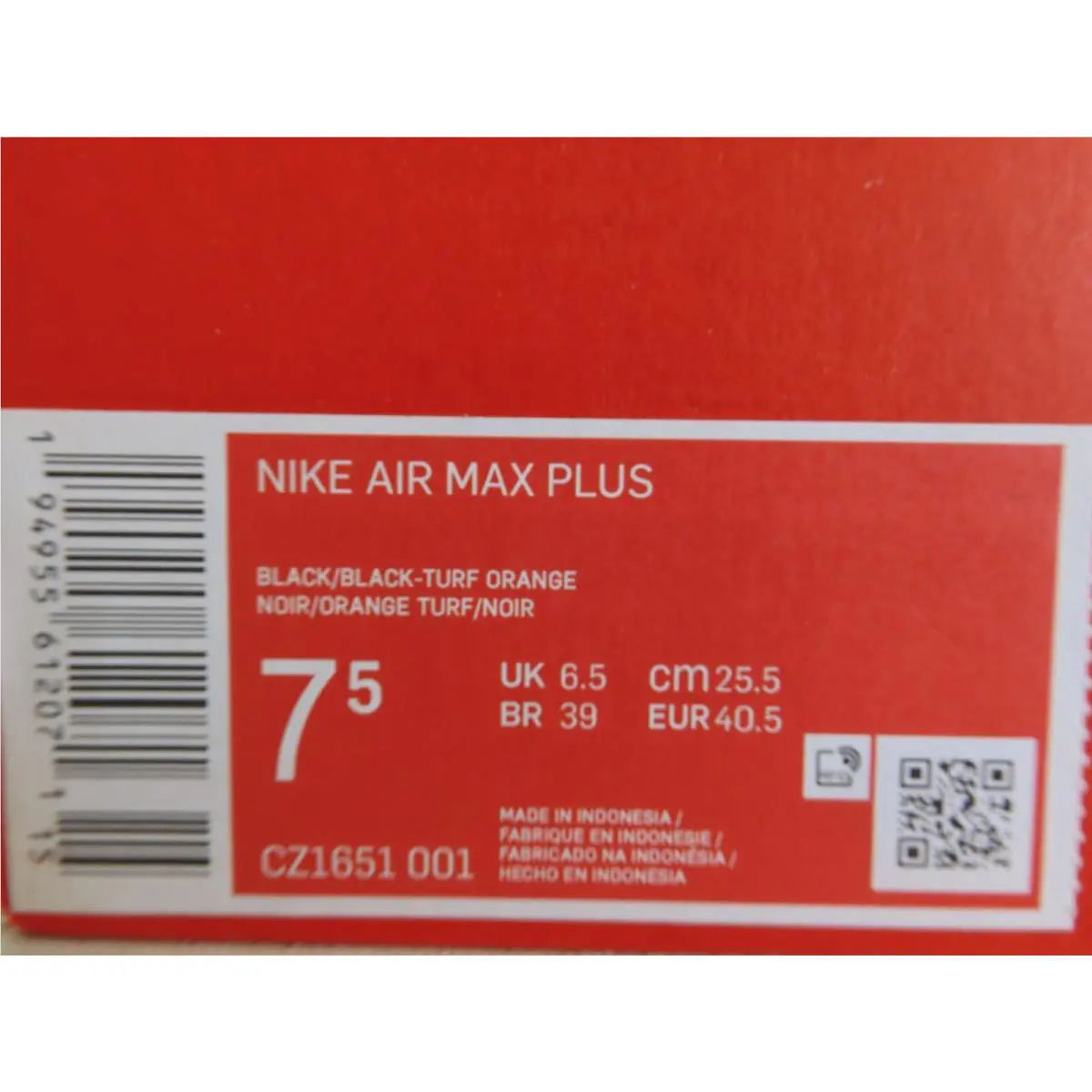 Nike shoes - Nike Air Max Plus - Air Max Plus - CZ1651-001 - Black (UPC: 194955612064) 3