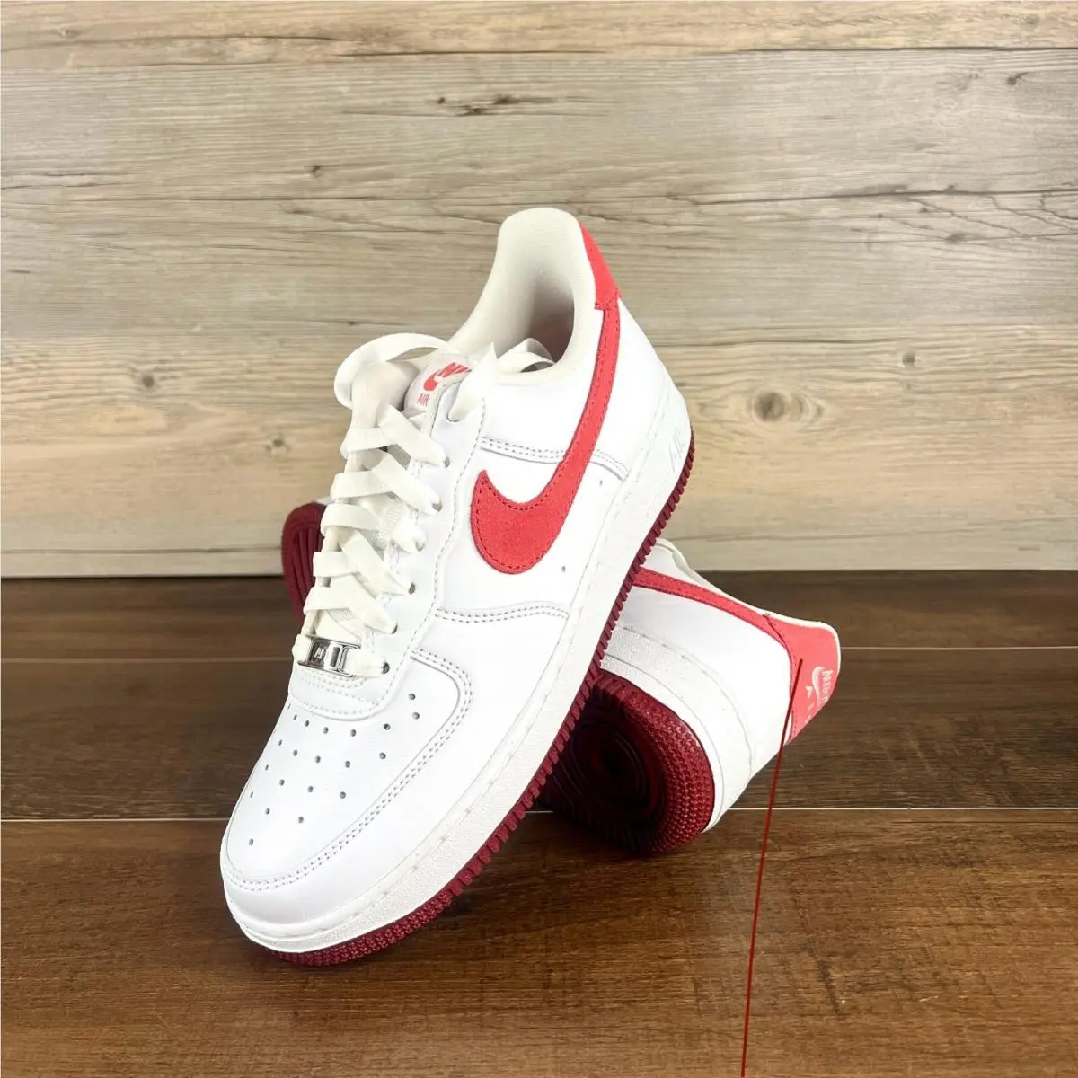 Nike Air Force 1 Low Valentine`s Day Womens Size 8 White Team Red FQ7626 100