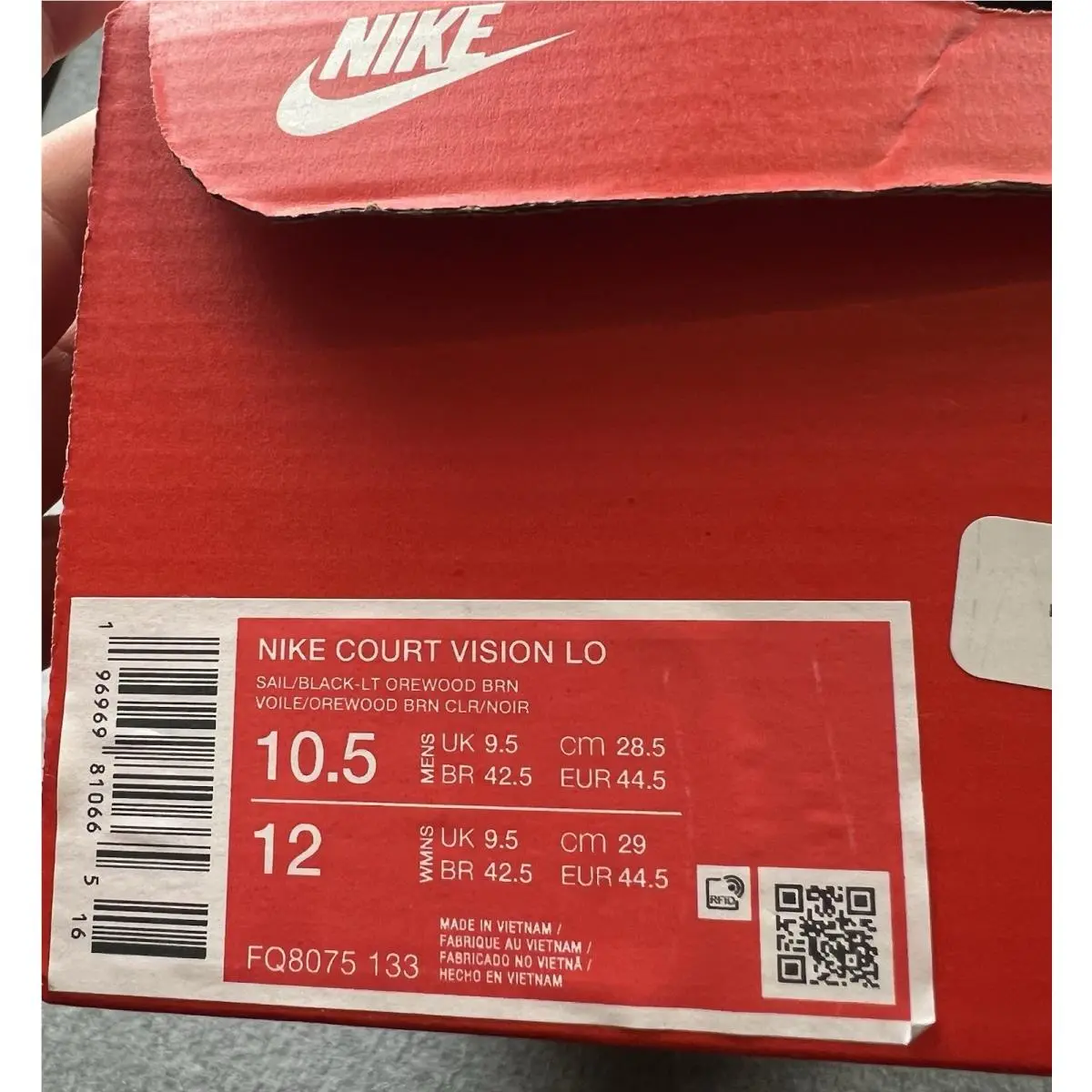 Nike shoes - Nike Court Vision - Court Vision - FQ8075-133 - Off-white 1