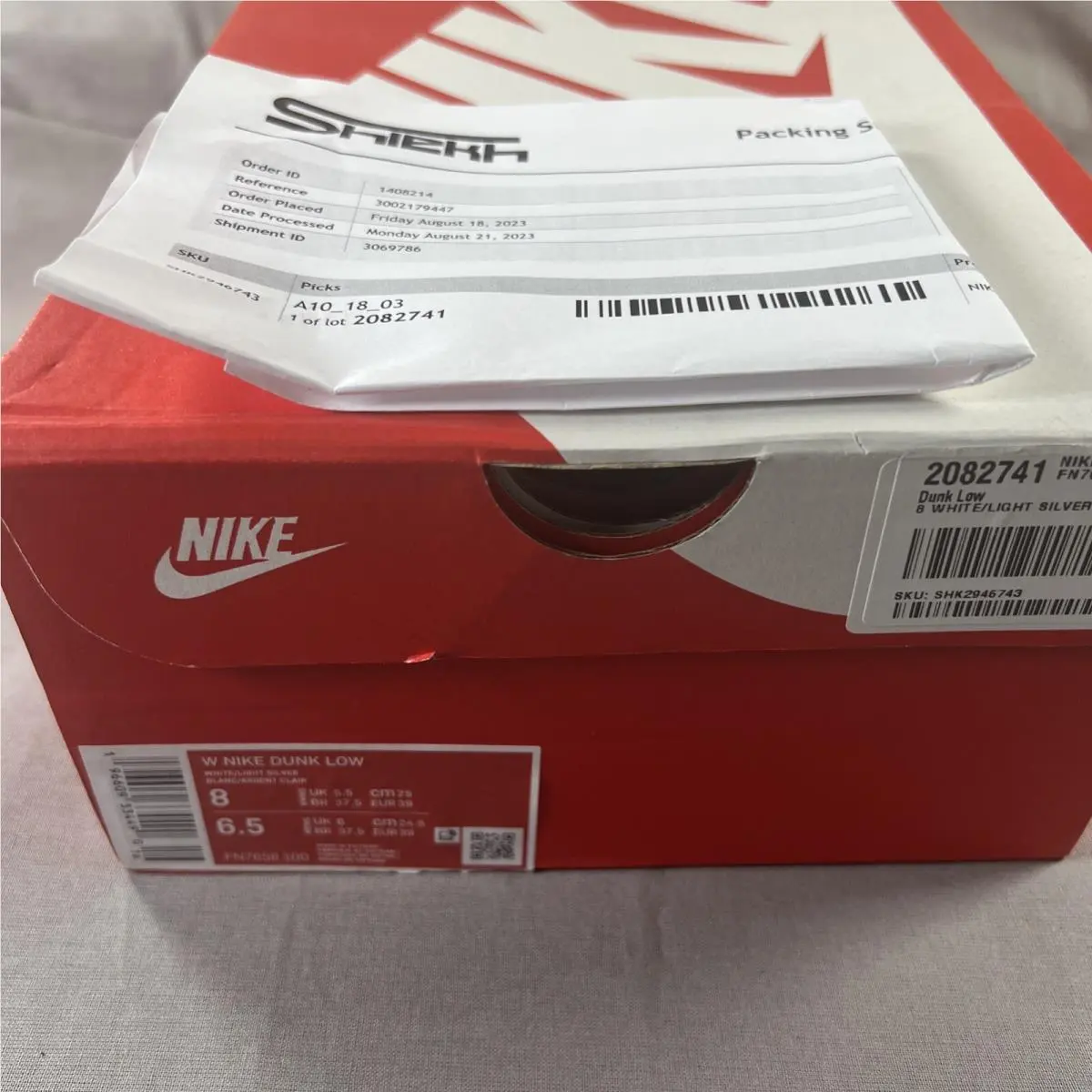 Nike shoes - Nike Dunk Low - Dunk Low - FN7658-100 - Gray 7