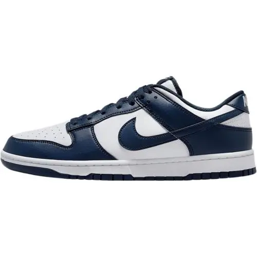 Men`s Nike Dunk Low Retro White/midnight Navy-white HF5441 107 - 10