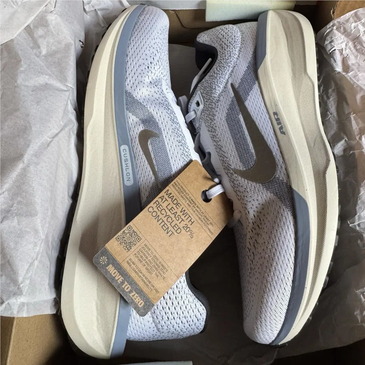 Nike shoes - Air Winflo 11 - Air Winflo - Fj9509102 - White /Metallic Silver (UPC: 0197600696037) 10