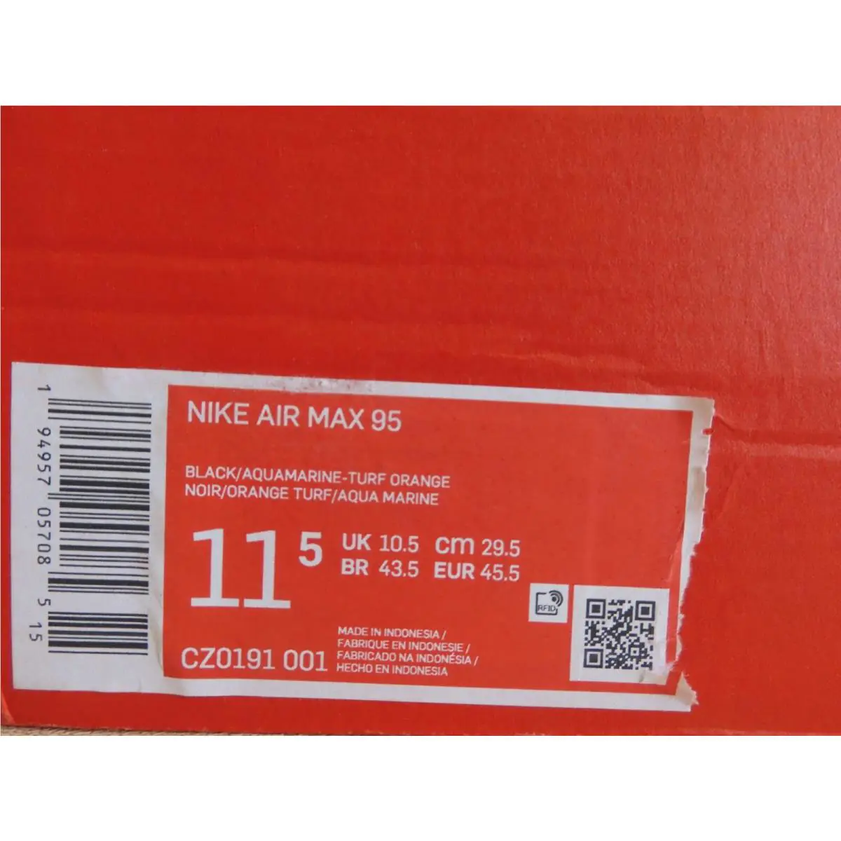 Nike shoes - Nike Air Max 95 - Air Max - CZ0191 001 - Multicolor (UPC: 00194957056996) 3