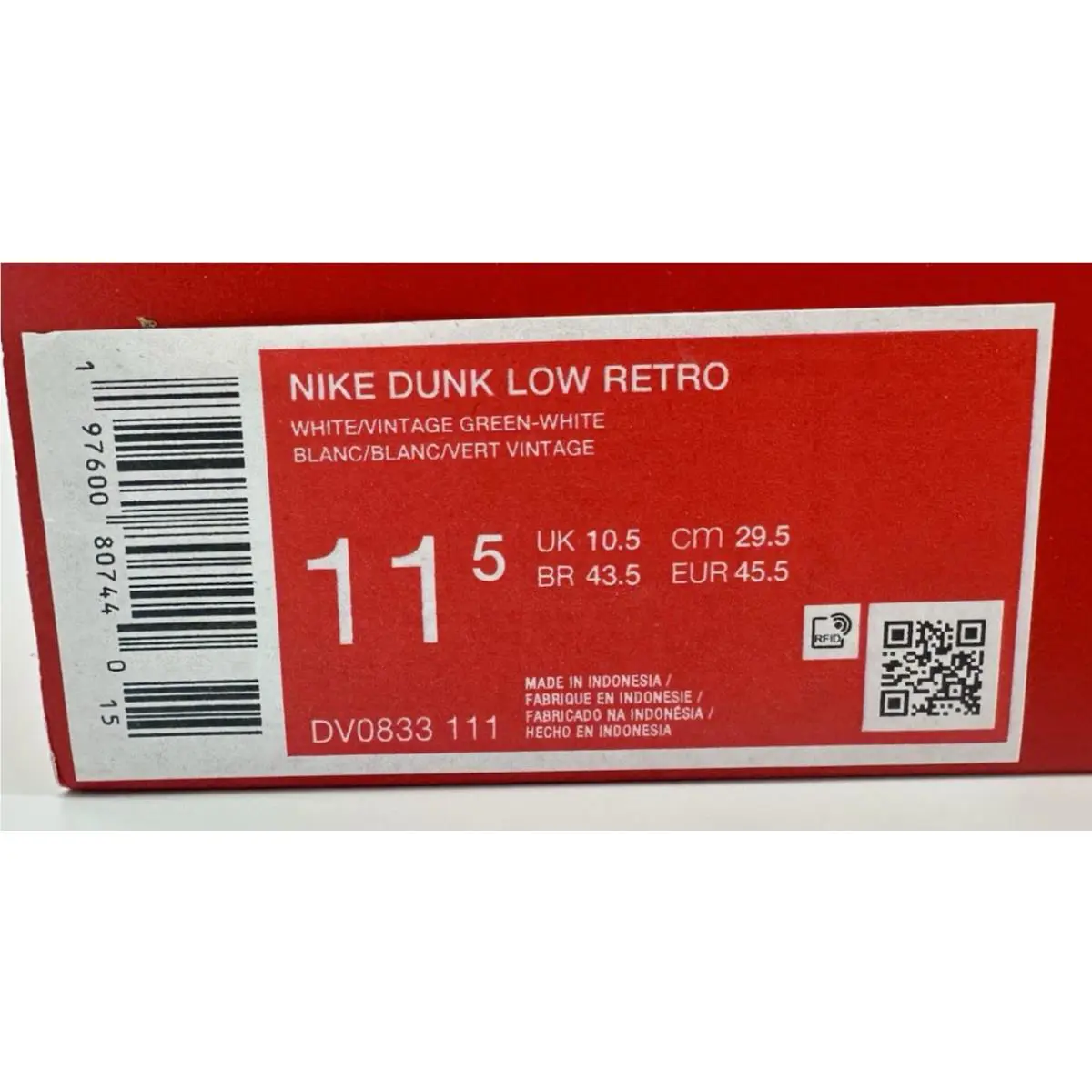 Nike shoes - Nike Dunk Low - Dunk Low - DV0833-111 - Green (UPC: 197600807440) 9