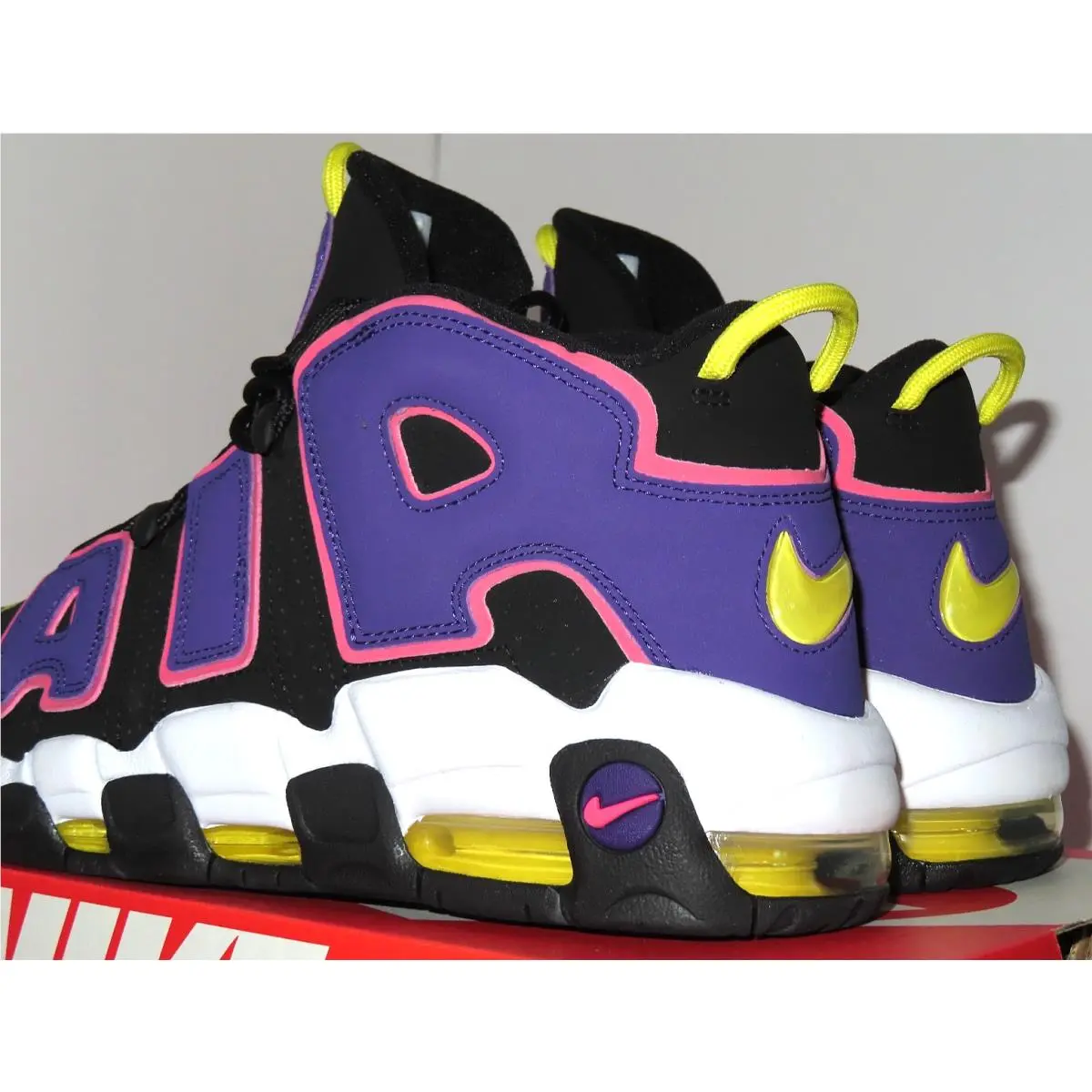 Nike shoes - Nike Air More Uptempo `96 - DZ5187-001 - Black/Court Purple, Pink 9