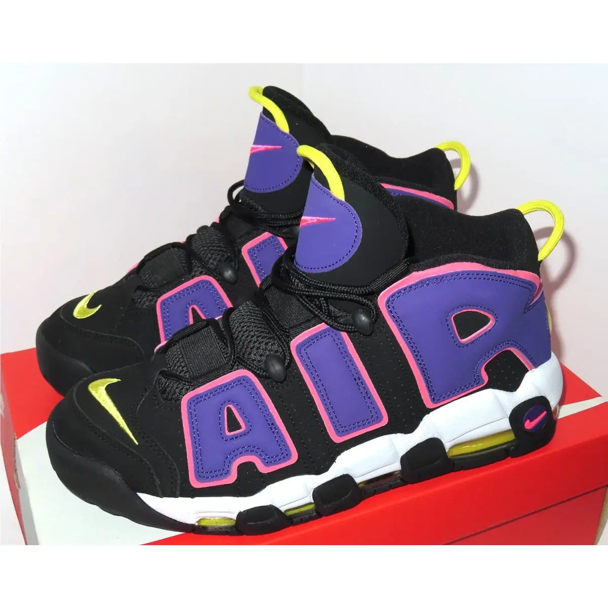 Nike shoes - Nike Air More Uptempo `96 - DZ5187-001 - Black/Court Purple, Pink 1