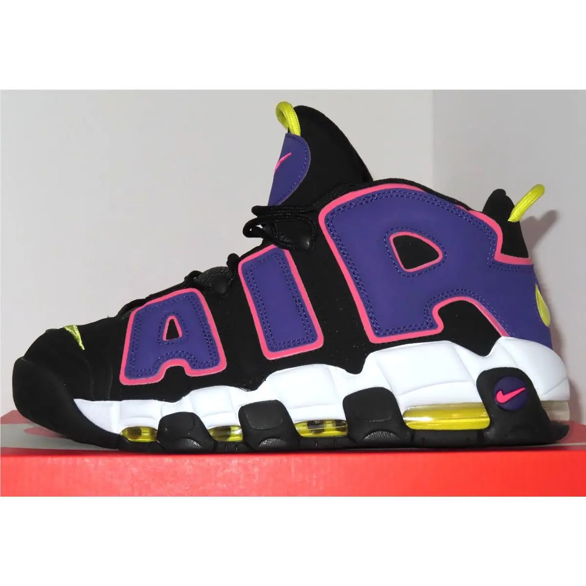 Nike shoes - Nike Air More Uptempo `96 - DZ5187-001 - Black/Court Purple, Pink 0