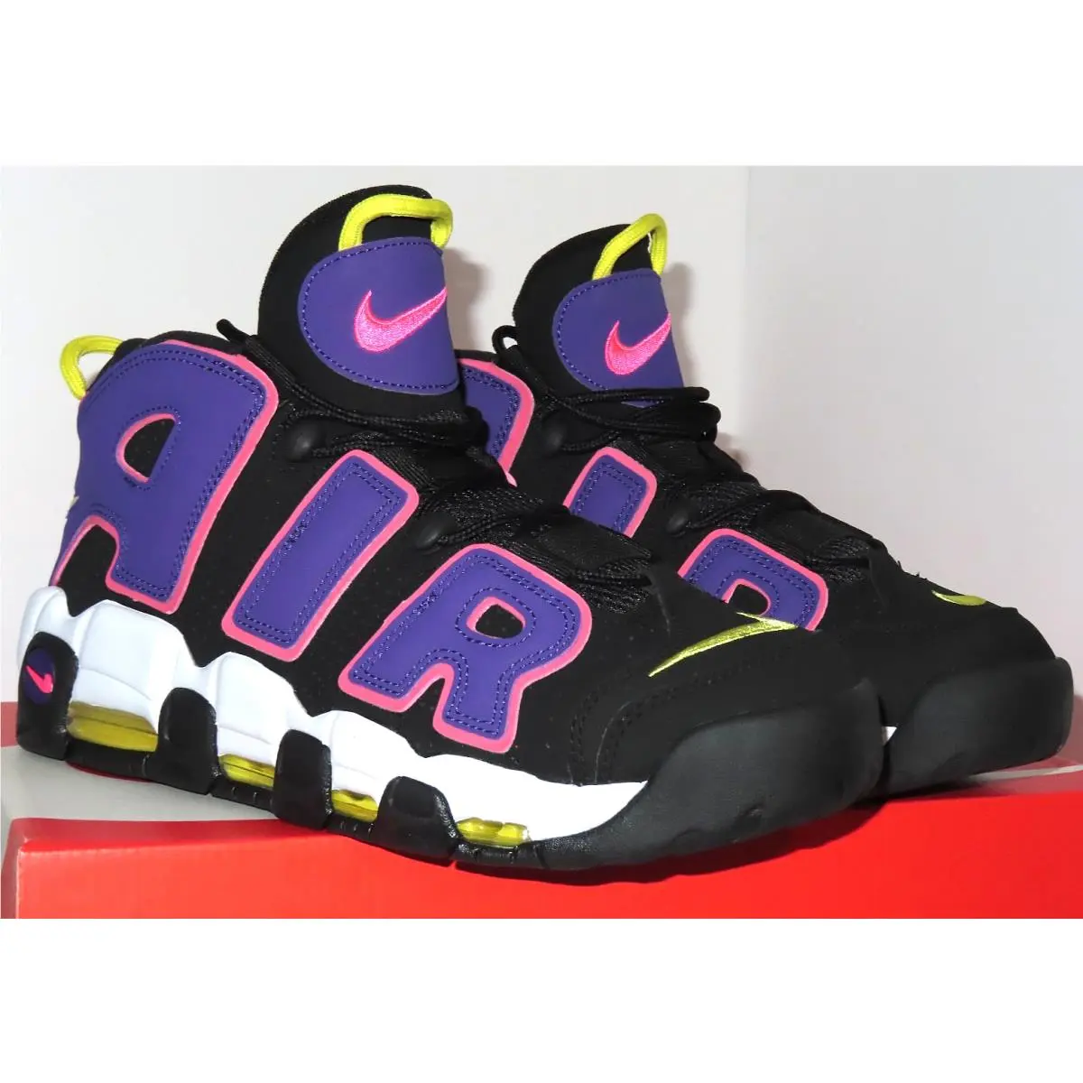 Nike shoes - Nike Air More Uptempo `96 - DZ5187-001 - Black/Court Purple, Pink 4