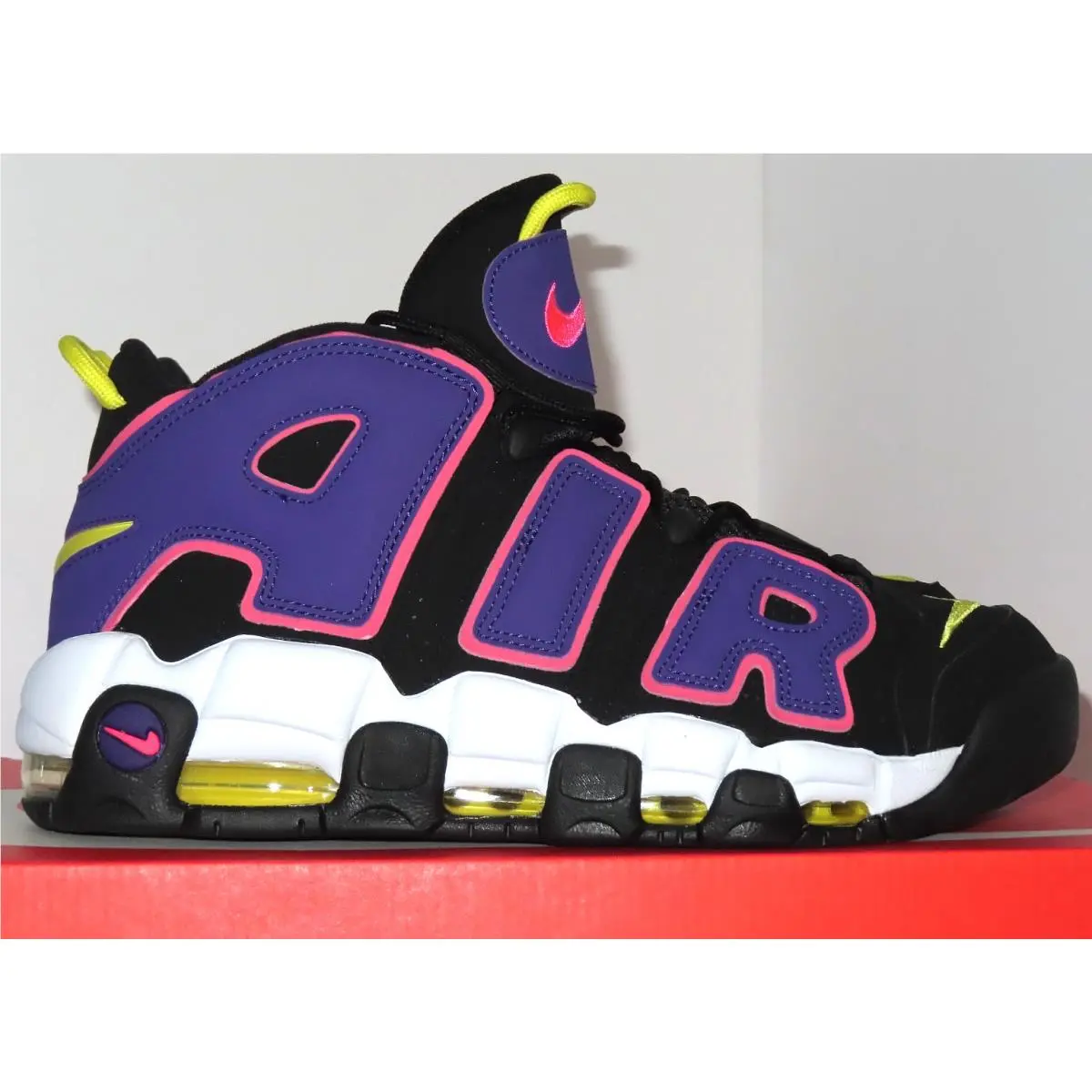 Nike shoes - Nike Air More Uptempo `96 - DZ5187-001 - Black/Court Purple, Pink 5