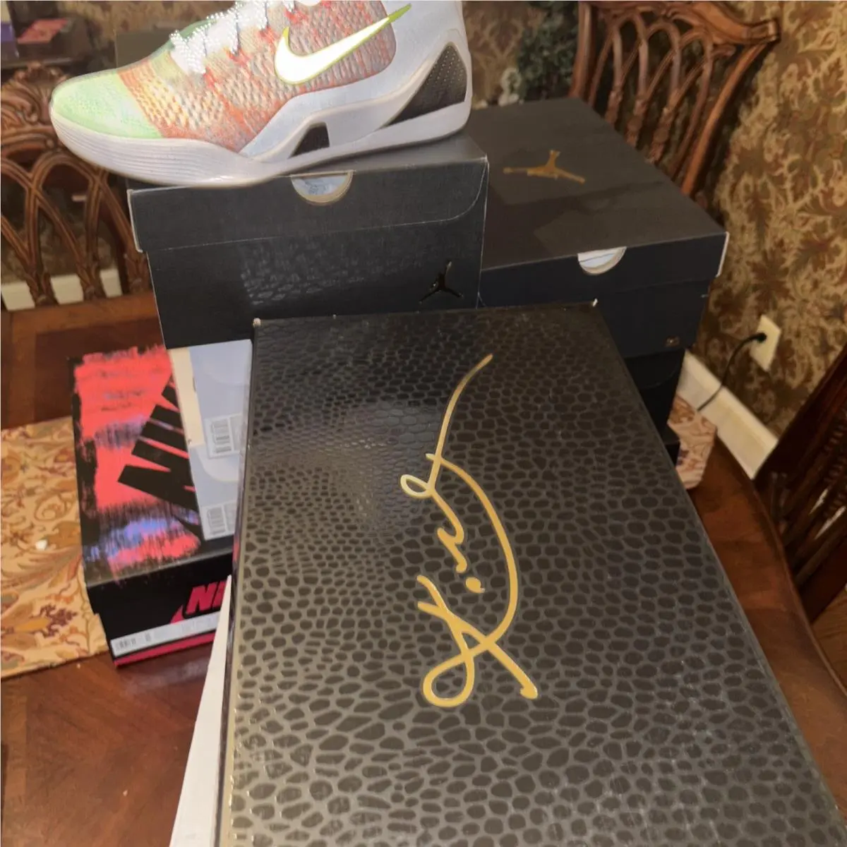 Nike shoes - Nike Kobe 9 - Kobe - FZ7335-101 - White/Reflective Silver-Chlorine Blue-Black 12