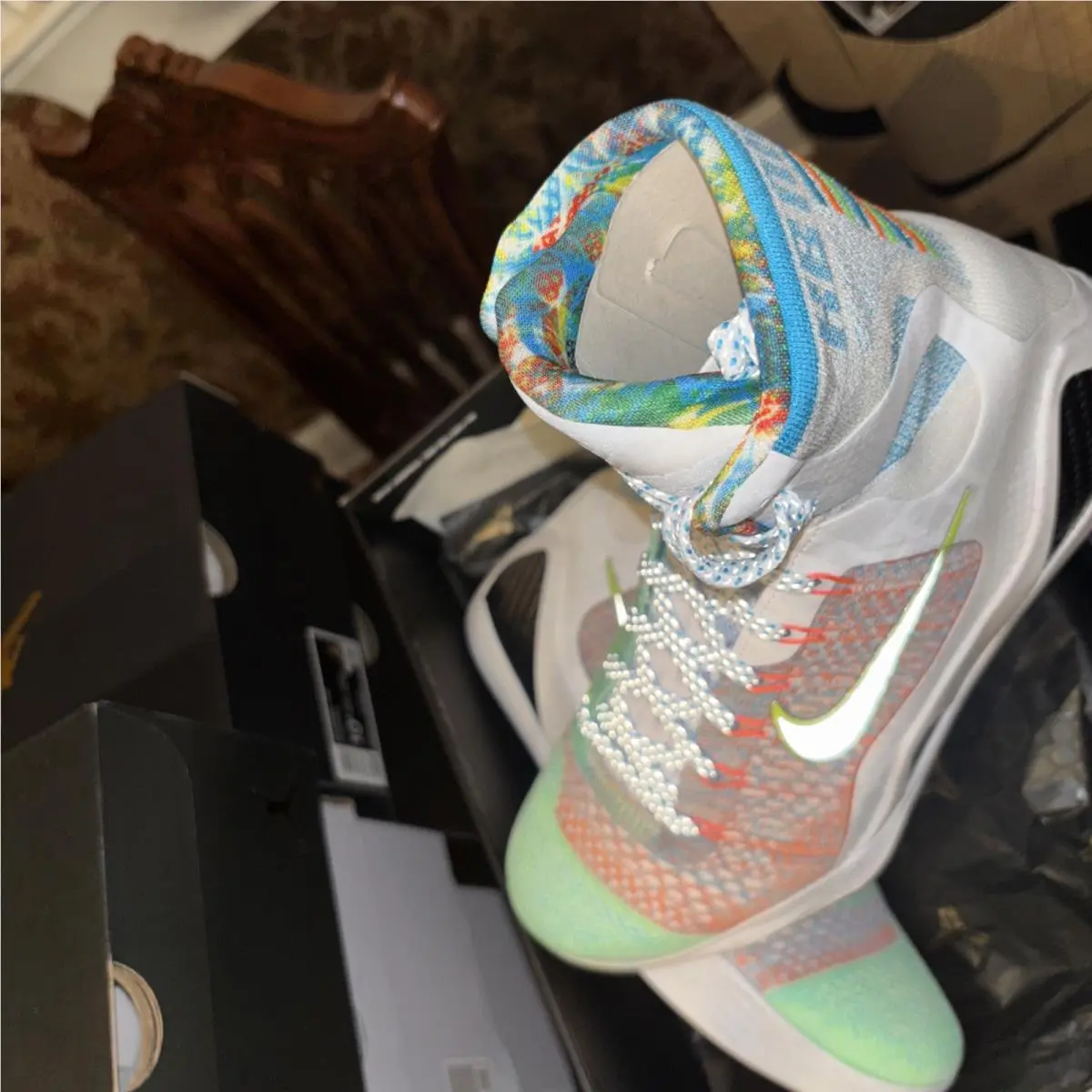 Nike shoes - Nike Kobe 9 - Kobe - FZ7335-101 - White/Reflective Silver-Chlorine Blue-Black 2