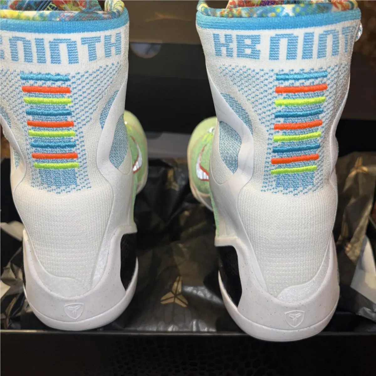 Nike shoes - Nike Kobe 9 - Kobe - FZ7335-101 - White/Reflective Silver-Chlorine Blue-Black 3