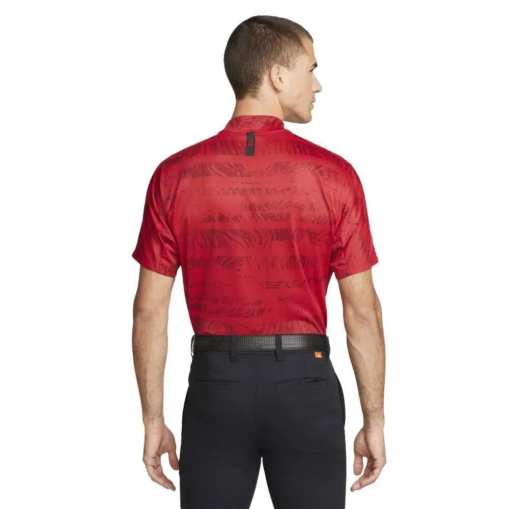 Nike clothing - Nike Tiger Woods Dri Fit ADV Mock - DJ6842 - Sunday Red Black 2