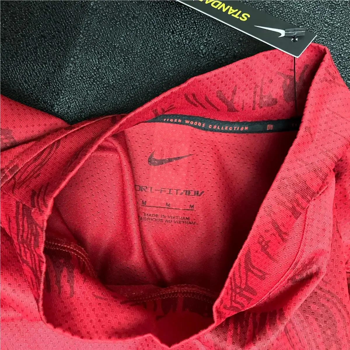 Nike clothing - Nike Tiger Woods Dri Fit ADV Mock - DJ6842 - Sunday Red Black 10