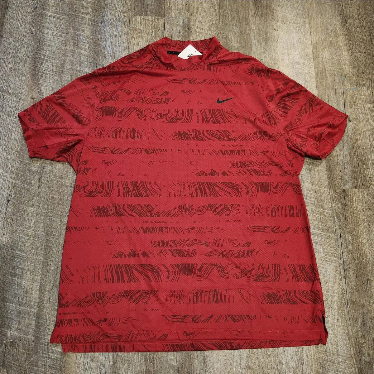 Nike clothing - Nike Tiger Woods Dri Fit ADV Mock - DJ6842 - Sunday Red Black 0