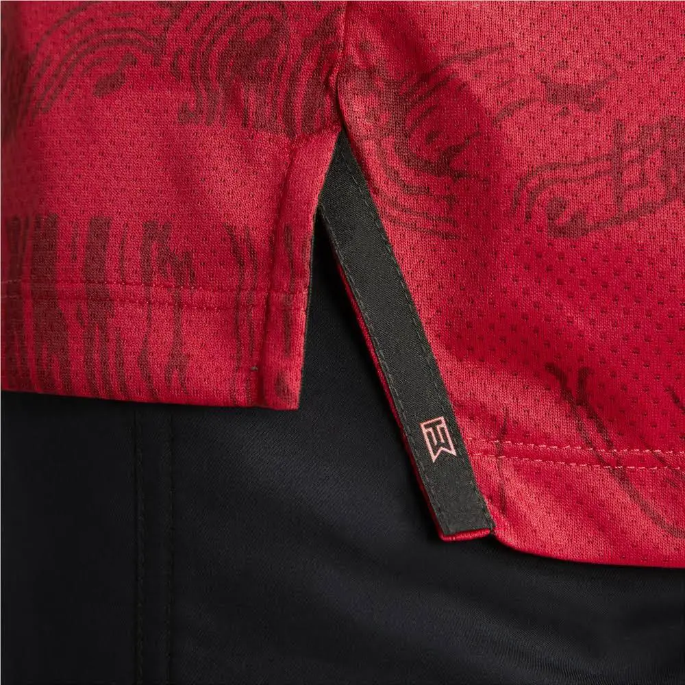 Nike clothing - Nike Tiger Woods Dri Fit ADV Mock - DJ6842 - Sunday Red Black 5