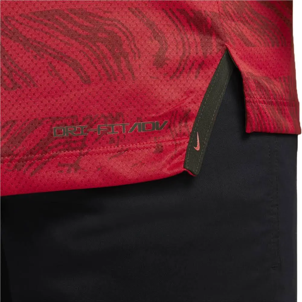Nike clothing - Nike Tiger Woods Dri Fit ADV Mock - DJ6842 - Sunday Red Black 7