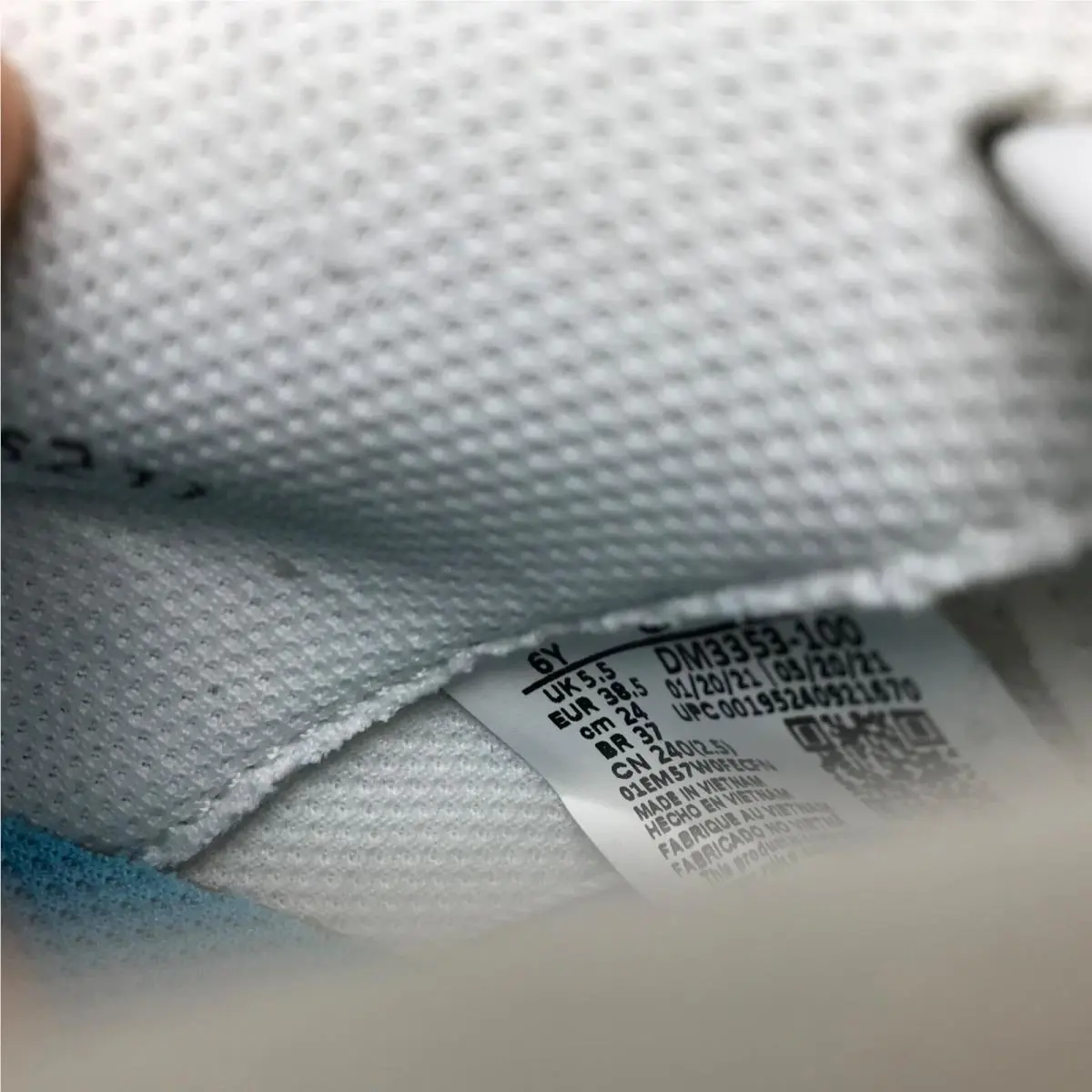 Nike shoes - Nike Air Force 1 GS - White/LT Blue Fury-White 10