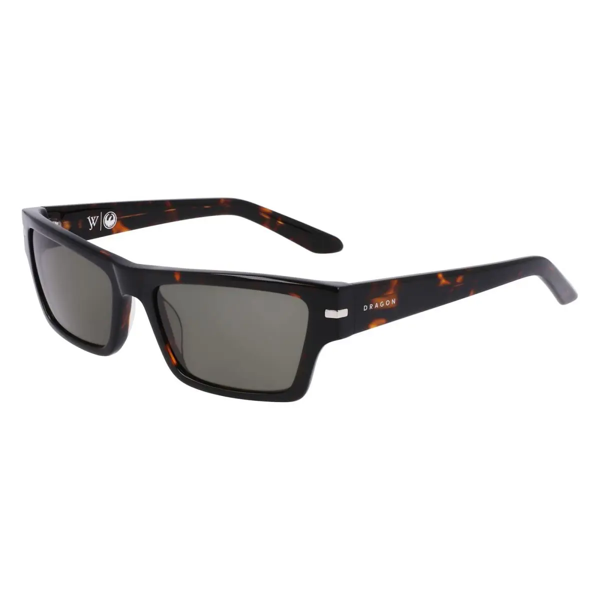Dragon Josiah LL 240 Shiny Tortoise Sunglasses Green G15 Luma Lens
