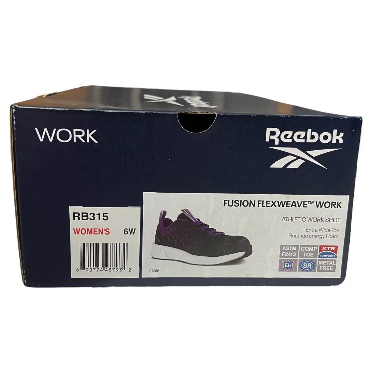Reebok Womens Purple Safety/work Shoe Size 6 Wide RB315 - Purple