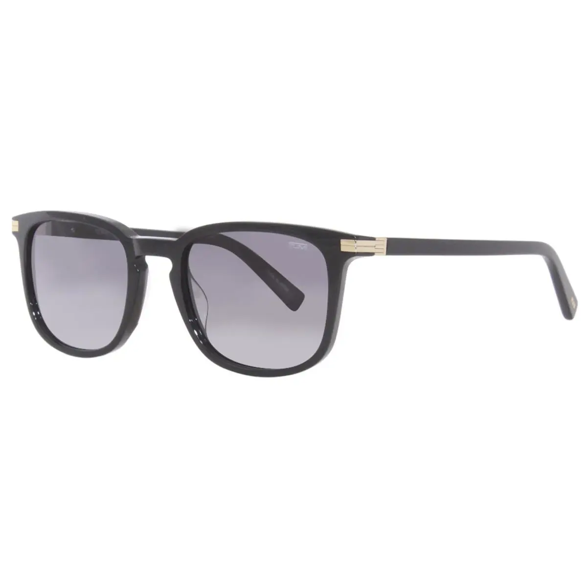 Tumi STU005 0700 Sunglasses Men`s Black/grey Gradient CR39 Lenses Square Shape