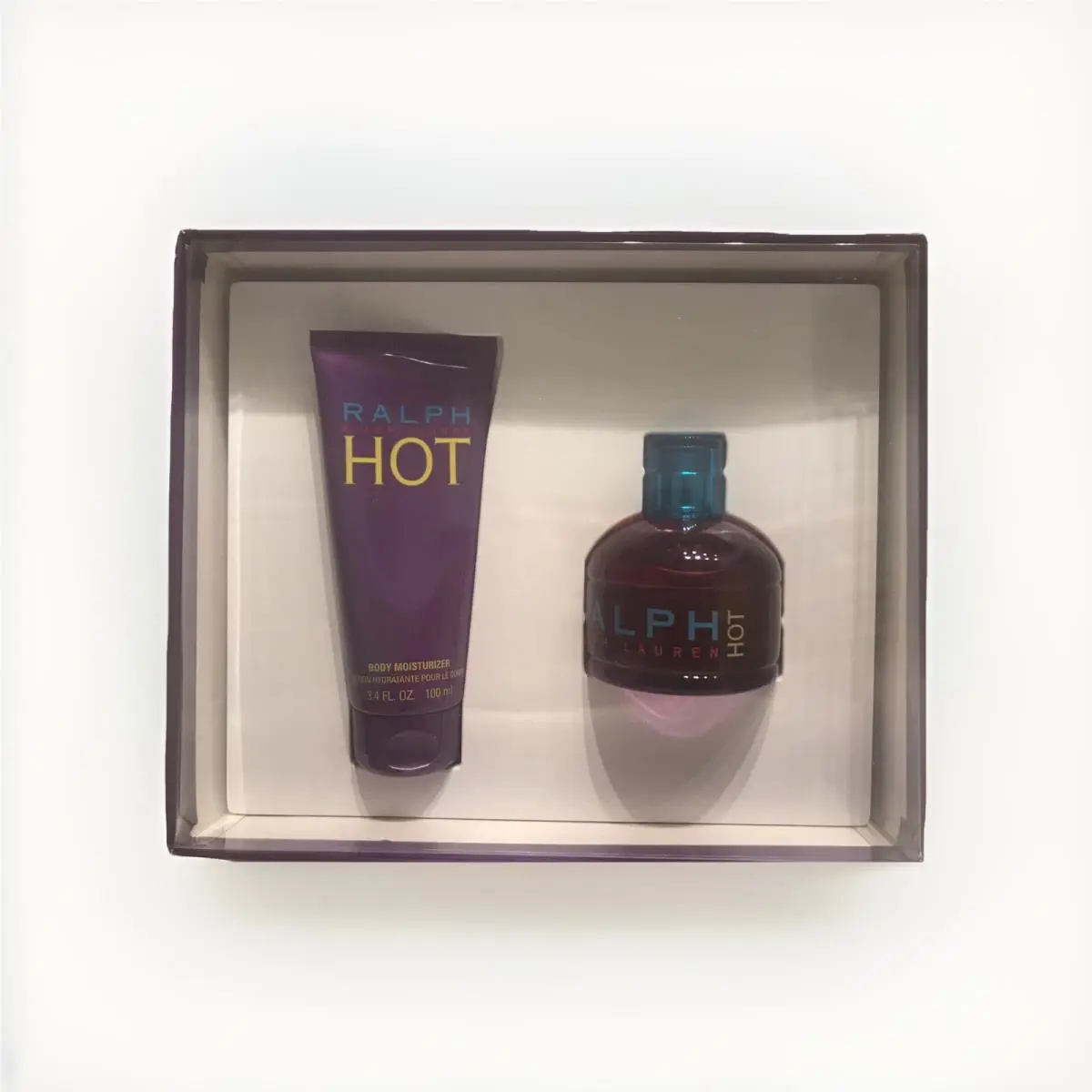 Ralph Lauren Hot 3.4 oz Edt Gift Set For Women – Perfume + Body Moisturizer-rare