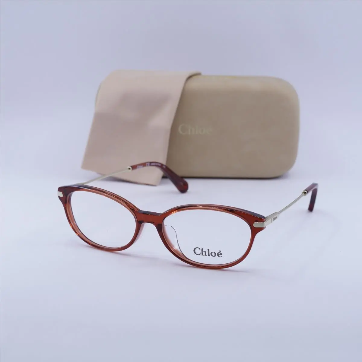 Chloe CE2724A 223 Burnt/gold/gold 52mm Eyeglasses