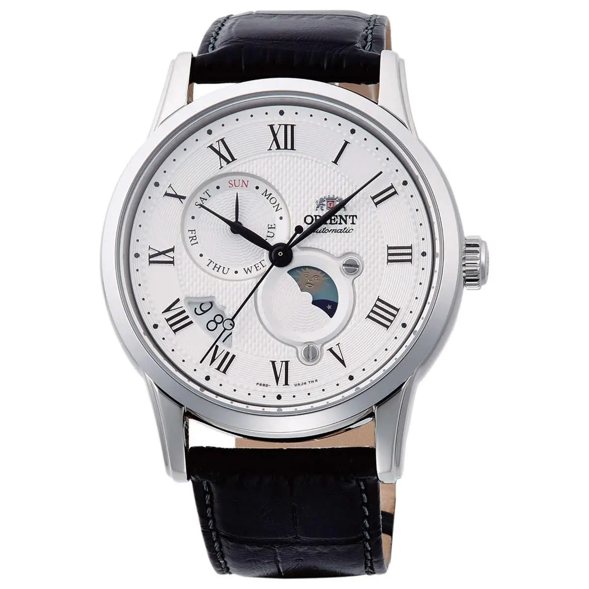 Orient Sun & Moon Version 3 Men`s Sun Moon Version 3 White Dial Automatic 42mm Watch RA-AK0008S