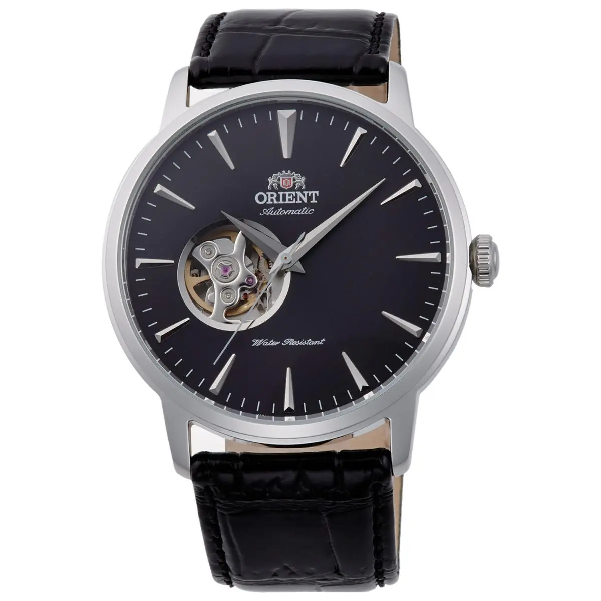 Orient Men`s Classic 41mm Automatic Watch AG02004B - Dial: Black, Band: Black, Other Dial: Black