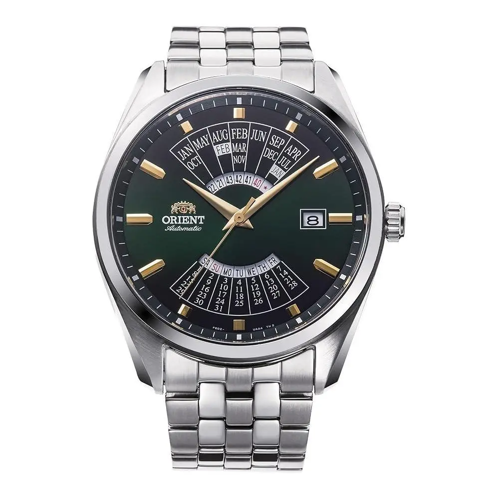 Men`s Multi Year Calendar Green Dial Automatic 43mm Watch RA-BA0002E by Orient