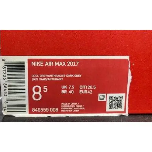 Nike shoes - Nike Air Max 2017 - Air Max - 849559-008 - Gray 4