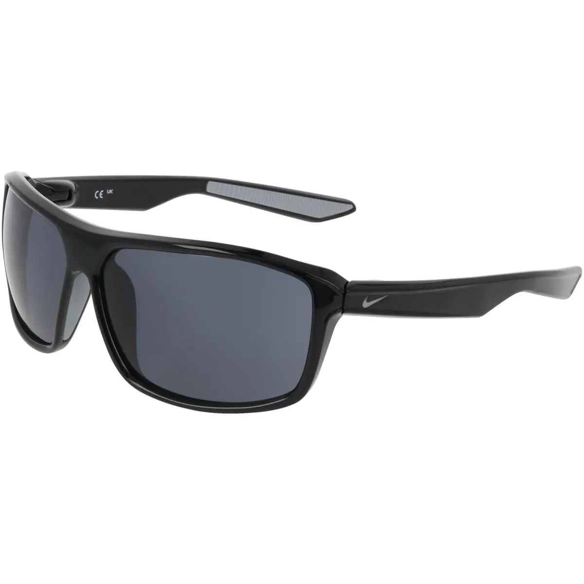 Premier Stride Men`s Sport Wrap Sunglasses w/ Max Optics Lens - NKIB3286X Black/Grey (011) by Nike