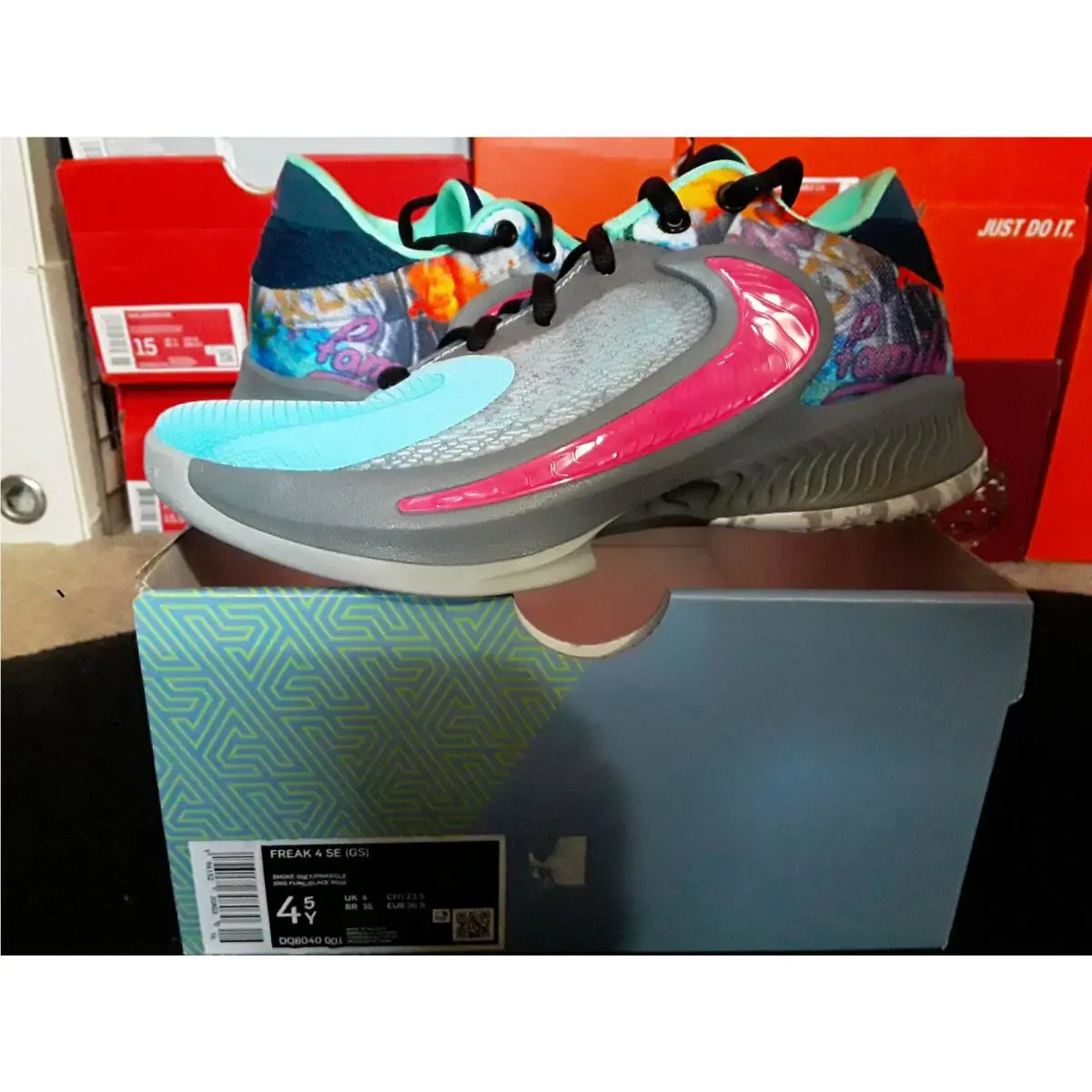 Nike shoes - Nike Zoom Freak 4 - Zoom Freak - DQ8040 001 - Multicolor 0