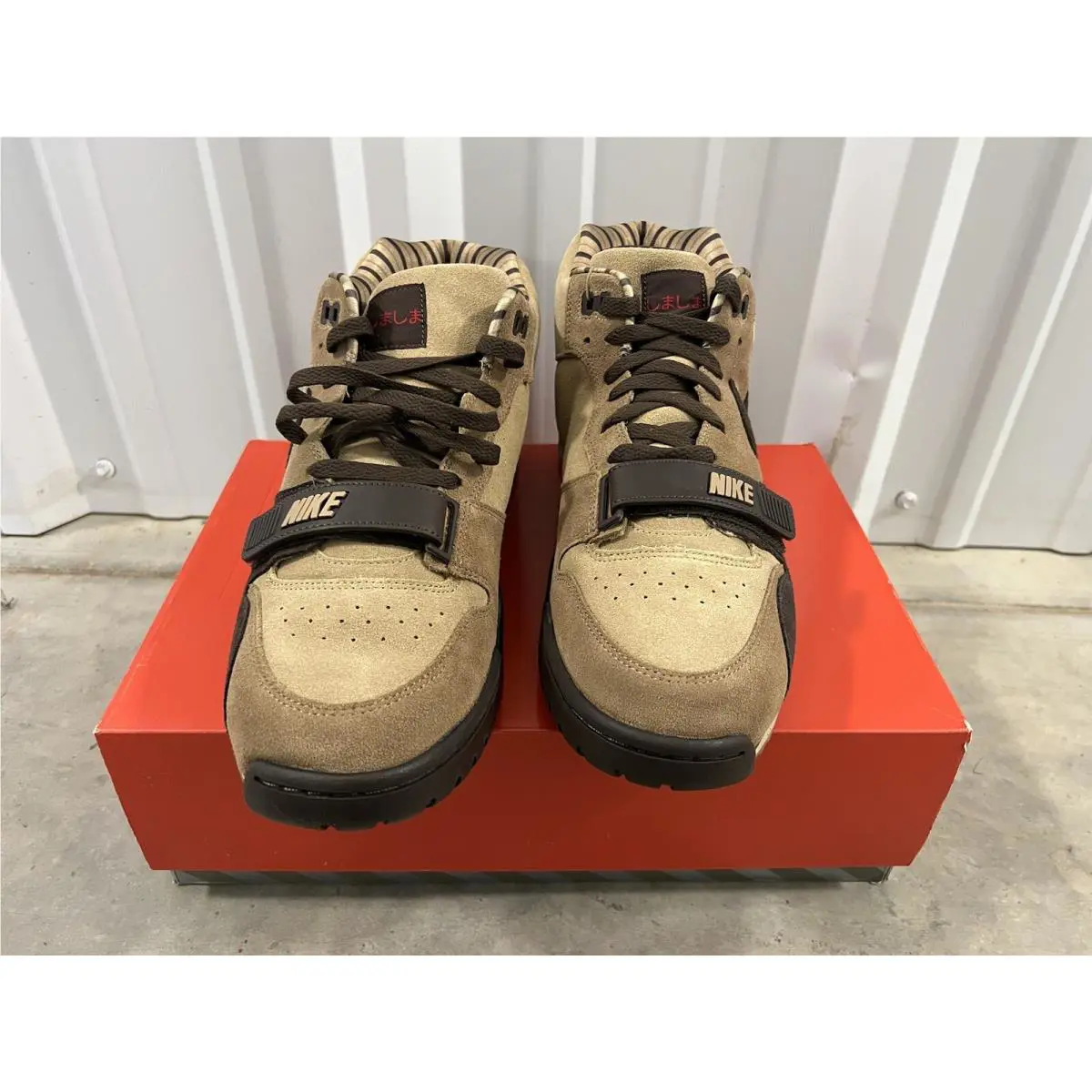 Nike shoes - Nike Air Trainer 1 - Air Trainer - DV6998-200 - Hay/Baroque Brown-Taupe-Varsity Red 0