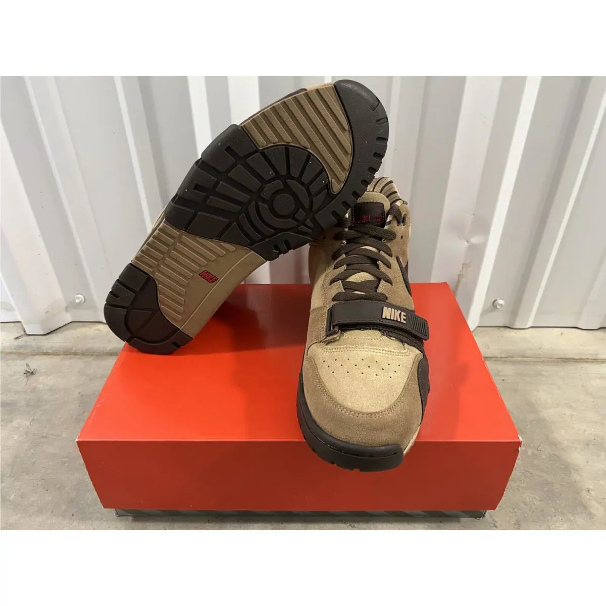 Nike shoes - Nike Air Trainer 1 - Air Trainer - DV6998-200 - Hay/Baroque Brown-Taupe-Varsity Red 1