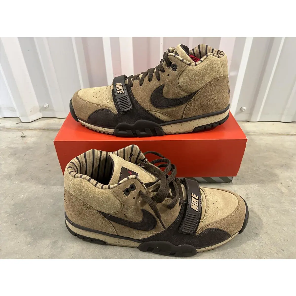 Nike shoes - Nike Air Trainer 1 - Air Trainer - DV6998-200 - Hay/Baroque Brown-Taupe-Varsity Red 4