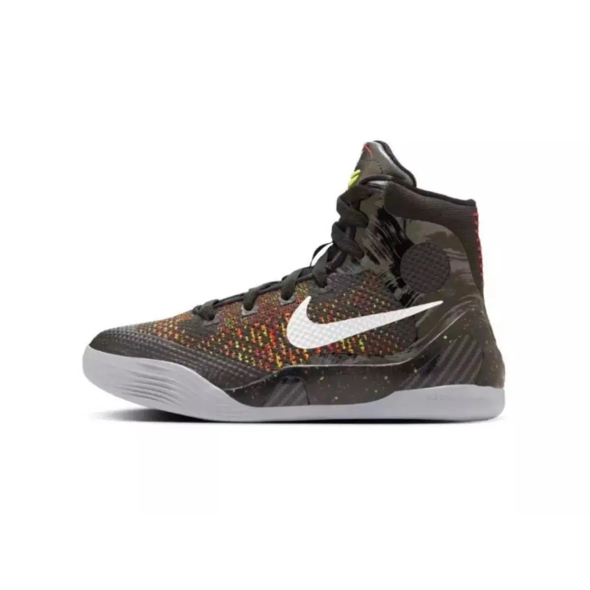 Nike Big Kids Kobe IX Elite GS Basketball Shoes HJ9446 001 - BLACK METALLIC SILVER